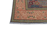 Handknuten Mamlook Oriental Ziegler/Kazak rug, 292x195 cm, with intricate geometric patterns and rich colors.