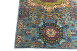 Handknuten Mamlook Oriental rug, Ziegler/Kazak style, 298x80 cm, woven by Orientmattor with intricate traditional patterns.
