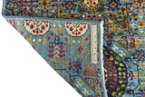 Handwoven Mamlook Oriental rug in Ziegler/Kazak style, 298x80 cm by Orientmattor, featuring intricate traditional patterns.