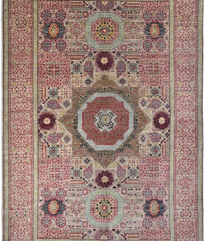 Handwoven Mamlook Oriental Ziegler/Kazak rug, 308 x 203 cm, with intricate patterns and rich colors by Orientmattor.