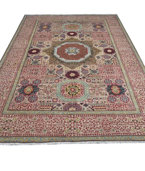 Handknuten Mamlook Oriental Ziegler/Kazak rug by Orientmattor, 308 x 203 cm, detailed woven pattern with rich colors.