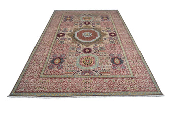 Handknuten Mamlook Oriental Ziegler/Kazak rug by Orientmattor, 308 x 203 cm, detailed woven pattern with rich colors.