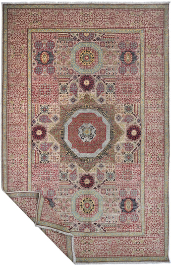 Handknuten Mamlook Oriental rug, Ziegler/Kazak style, 308x203 cm, detailed pattern in warm tones from Orientmattor.