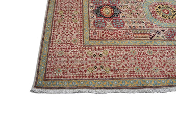 Handwoven Mamlook Oriental rug in Ziegler/Kazak style, 308x203 cm, with intricate patterns and rich colors from Orientmattor.