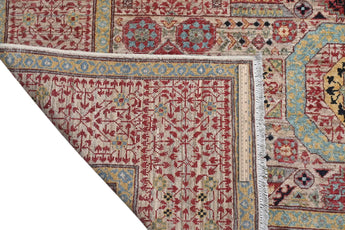Handwoven Mamlook Oriental rug in Ziegler/Kazak style, 308x203 cm, featuring intricate patterns and rich colors.