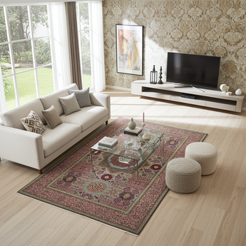 Handwoven Mamlook Oriental rug in Ziegler/Kazak style, 308x203 cm, with intricate patterns and vibrant colors.