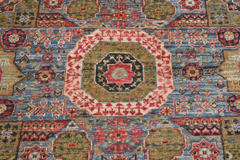 Handknuten Mamlook Oriental Ziegler/Kazak rug by Orientmattor, 309 x 82 cm, intricate traditional design, detailed woven pattern.