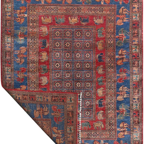 Handknuten Pazarok Oriental Ziegler/Kazak rug by Orientmattor, 205 x 155 cm, detailed woven pattern in warm tones.