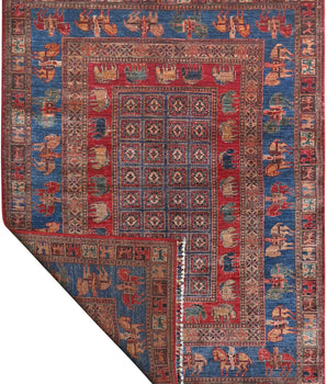 Handknuten Pazarok Oriental Ziegler/Kazak rug by Orientmattor, 205 x 155 cm, detailed woven pattern in warm tones.