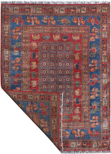 Handknuten Pazarok Oriental Ziegler/Kazak rug by Orientmattor, 205 x 155 cm, detailed woven pattern in warm tones.