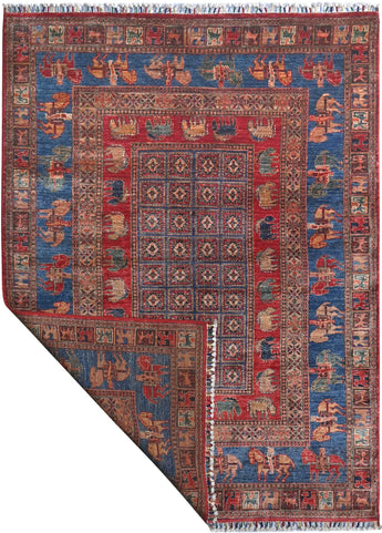Handknuten Pazarok Oriental Ziegler/Kazak rug by Orientmattor, 205 x 155 cm, detailed woven pattern in warm tones.
