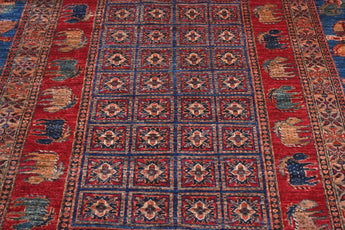 Handknuten Pazarok Oriental Ziegler/Kazak rug by Orientmattor, 205x155 cm, showcasing intricate traditional patterns.