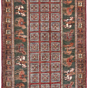 Handwoven Pazarok Oriental rug by Orientmattor, Ziegler/Kazak style, 253x86 cm with intricate patterns.