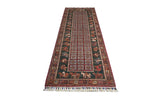 Handknuten Pazarok Oriental Ziegler/Kazak rug by Orientmattor, 253 x 86 cm, detailed traditional woven pattern.