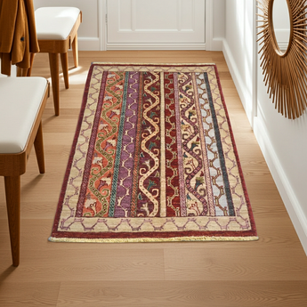 Handknuten orientmatta Ziegler/Kazak style, 114x75 cm, with intricate patterns and rich colors, by Orientmattor.