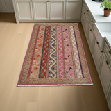 Handwoven Shal Oriental rug, Ziegler/Kazak style, 117x79 cm, by Orientmattor, with intricate traditional patterns.