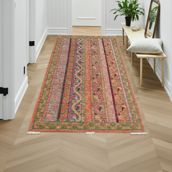 Handknuten Orientmattor Ziegler/Kazak rug, 154x90 cm, with intricate traditional patterns in warm tones.