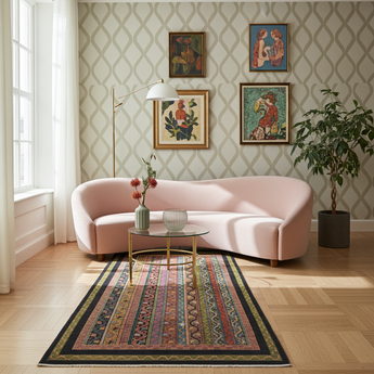 Handwoven Shal Oriental Ziegler/Kazak rug, 238x167 cm, with intricate patterns and rich colors, from Orientmattor.
