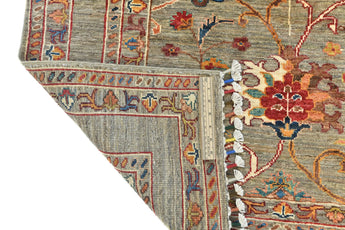 Handwoven Sultani Oriental rug in Ziegler/Kazak style, 143x108 cm, featuring intricate patterns from Orientmattor.