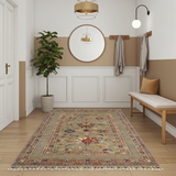 Handwoven Sultani Oriental rug in Ziegler/Kazak style, 143x108 cm, with intricate patterns from Orientmattor.