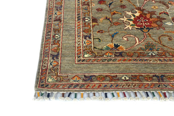 Handknuten Sultani Oriental Ziegler/Kazak rug from Orientmattor, 147 x 109 cm, detailed traditional pattern and rich colors.