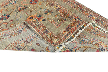 Handwoven Sultani Oriental rug in Ziegler/Kazak style, 147x109 cm, from Orientmattor featuring intricate traditional patterns.
