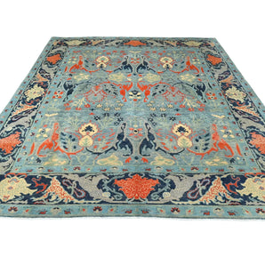 Orientmattor handknuten Symphony Oriental Ziegler/Kazak rug, 306x244 cm, intricate pattern in warm tones.