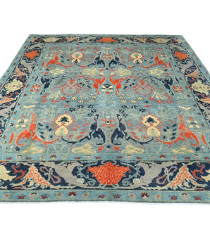 Orientmattor handknuten Symphony Oriental Ziegler/Kazak rug, 306x244 cm, intricate pattern in warm tones.
