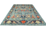 Orientmattor handknuten Symphony Oriental Ziegler/Kazak rug, 306x244 cm, intricate pattern in warm tones.
