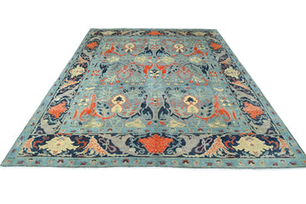 Orientmattor handknuten Symphony Oriental Ziegler/Kazak rug, 306x244 cm, intricate pattern in warm tones.