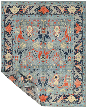 Handwoven Symphony Oriental Ziegler/Kazak rug, 306x244 cm, with intricate patterns and vibrant colors from Orientmattor.