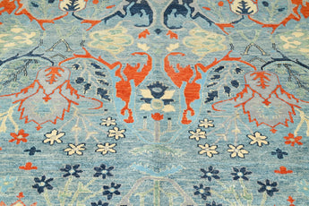 Orientmattor Handknuten Symphony Oriental Ziegler/Kazak rug, 306x244 cm, detailed woven pattern in warm tones.