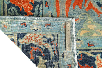 Orientmattor Handknuten Symphony Oriental Ziegler/Kazak rug, 306x244 cm, detailed floral and geometric patterns.