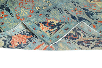 Handknuten Symphony Oriental Ziegler/Kazak rug by Orientmattor, 306x244 cm, detailed pattern in warm tones