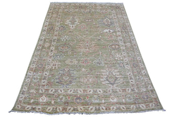 Handknuten Ushak Oriental rug by Orientmattor, Ziegler/Kazak style, 207 x 149 cm with intricate traditional patterns.