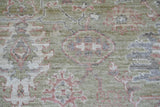 Handknuten Ushak Oriental rug, Ziegler/Kazak style, 207x149 cm, with intricate patterns and rich colors by Orientmattor.
