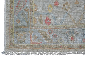 Handwoven Ushak Oriental rug in Ziegler/Kazak style, 234x84 cm, with intricate patterns and rich colors from Orientmattor.