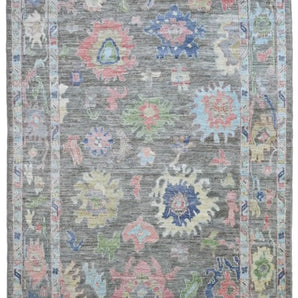 Handknuten Ushak Oriental rug by Orientmattor, Ziegler/Kazak style, 264 x 185 cm, detailed traditional design.