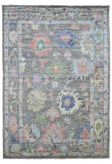 Handknuten Ushak Oriental rug by Orientmattor, Ziegler/Kazak style, 264 x 185 cm, detailed traditional design.