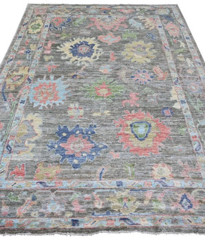 Handknuten Ushak Oriental rug in Ziegler/Kazak style, 264x185 cm, with intricate patterns and rich colors from Orientmattor.