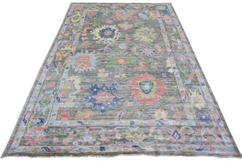 Handknuten Ushak Oriental rug in Ziegler/Kazak style, 264x185 cm, with intricate patterns and rich colors from Orientmattor.