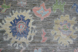 Handwoven Ushak Oriental rug by Orientmattor, Ziegler/Kazak style, 264 x 185 cm with intricate patterns and rich colors.