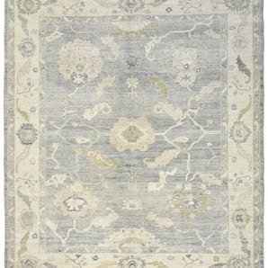 Handknuten Ushak Oriental rug, Ziegler/Kazak style, 299x251 cm, with intricate traditional patterns on a neutral background.