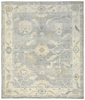 Handknuten Ushak Oriental rug, Ziegler/Kazak style, 299x251 cm, with intricate traditional patterns on a neutral background.