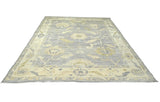 Handwoven Ushak Oriental rug in Ziegler/Kazak style with intricate patterns, measuring 299x251 cm from Orientmattor.