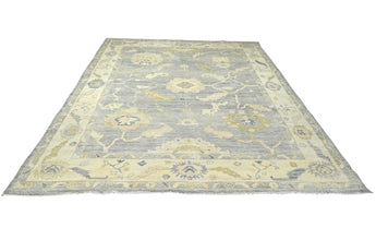 Handwoven Ushak Oriental rug in Ziegler/Kazak style with intricate patterns, measuring 299x251 cm from Orientmattor.