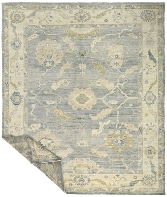 Handwoven Ushak Oriental rug in Ziegler/Kazak style, 299x251 cm, from Orientmattor, featuring intricate traditional patterns.
