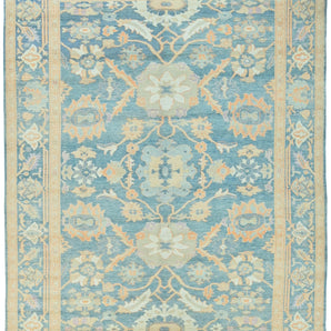 Handknuten Ushak Oriental Ziegler/Kazak rug, 374x274 cm, with intricate traditional patterns, by Orientmattor.