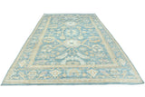 Handwoven Ushak Oriental rug in Ziegler/Kazak style, 374x274 cm, featuring intricate patterns and rich colors.