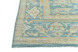 Handknuten Ushak Oriental rug with Ziegler/Kazak pattern, 374x274 cm, from Orientmattor, showcasing detailed traditional textile design.